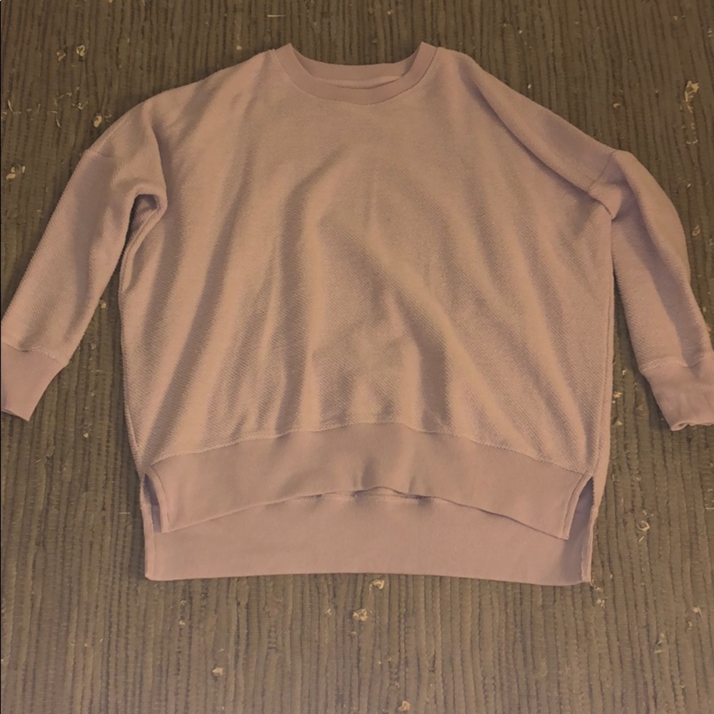 Lilac colored sweater from aerie